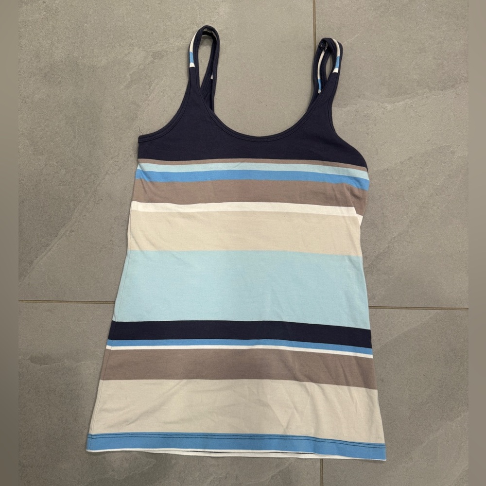 Theory Multicolor Striped tank top